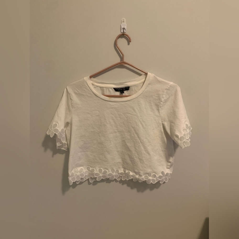 Topshop Crop Top - White